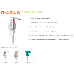 Lotion bellows